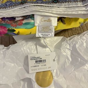 Camilla Catarina Spritz Silk Square Scarf